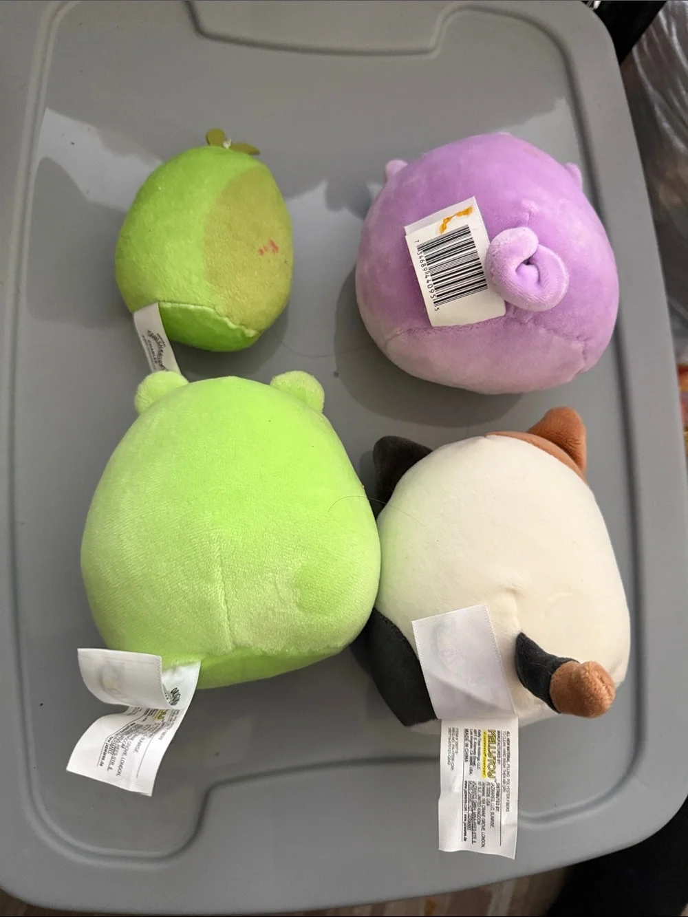 Lot of 4/ mini squishmallows